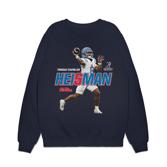 Ole Miss - NCAA Football : Trinidad Chambliss - Heisman Premium Crewneck Sweatshirt-0
