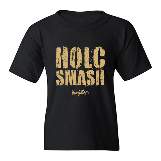 Vanderbilt - NCAA Baseball : Braden Holcomb - HOLC SMASH v1 Youth T-Shirt-0