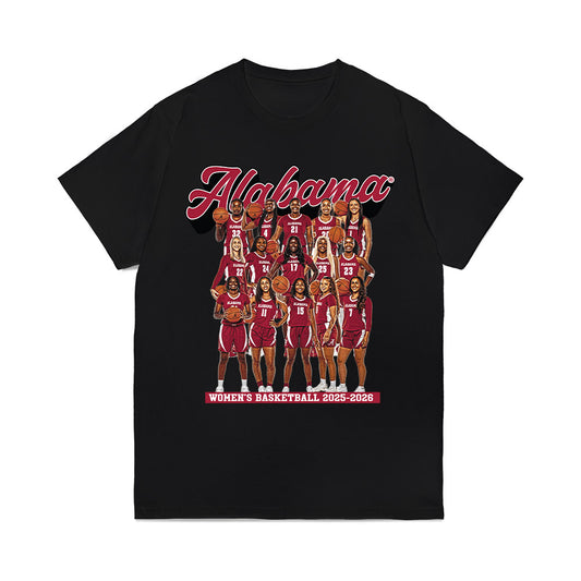 Alabama - NCAA Women's Basketball : - Team Collage Comfort Colors T-Shirt-0
