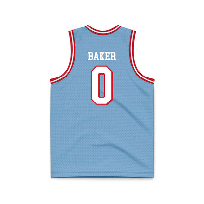 Dayton - NCAA Men's Basketball : Tyrone Baker - Chapel Blue Basketball Jersey-1