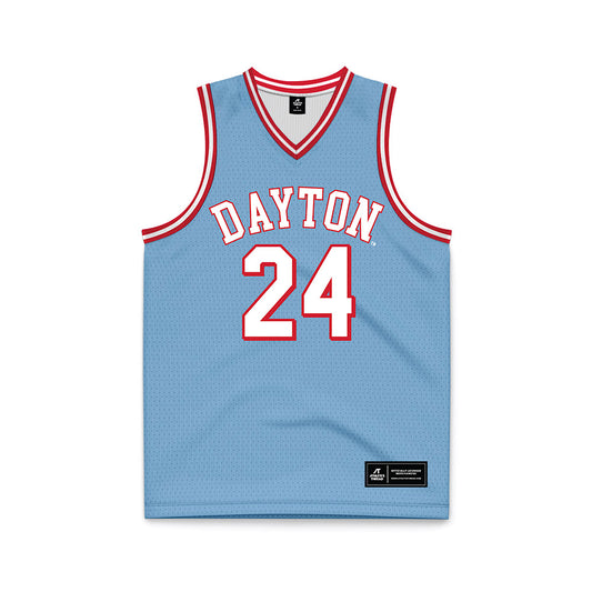 Dayton - NCAA Men's Basketball : Jacob Conner - Chapel Blue Basketball Jersey-0