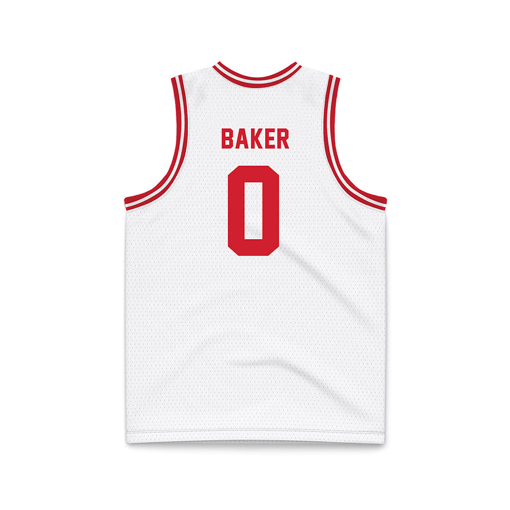 Dayton - NCAA Men's Basketball : Tyrone Baker - White Basketball Jersey-1