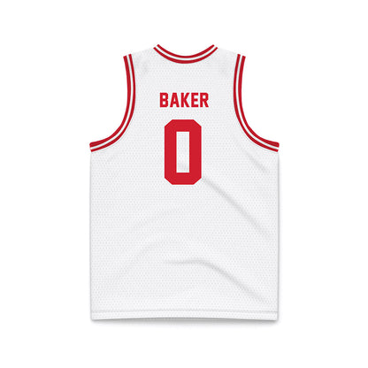 Dayton - NCAA Men's Basketball : Tyrone Baker - White Basketball Jersey-1