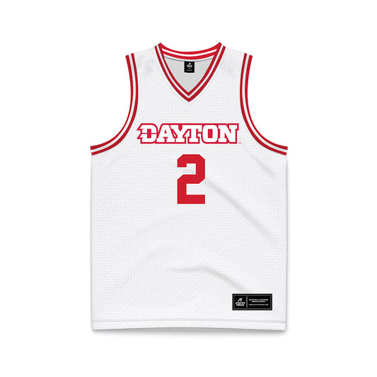Dayton - NCAA Men's Basketball : Grant Randall - White Basketball Jersey-0