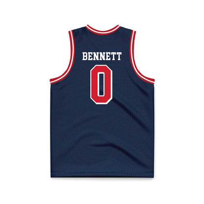 Dayton - NCAA Men's Basketball : Javon Bennett - Navy Basketball Jersey-1