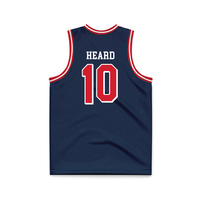 Dayton - NCAA Men's Basketball : Bryce Heard - Navy Basketball Jersey-1