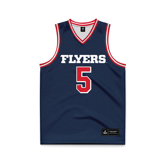 Dayton - NCAA Men's Basketball : Adam Njie Jr. - Navy Basketball Jersey-0