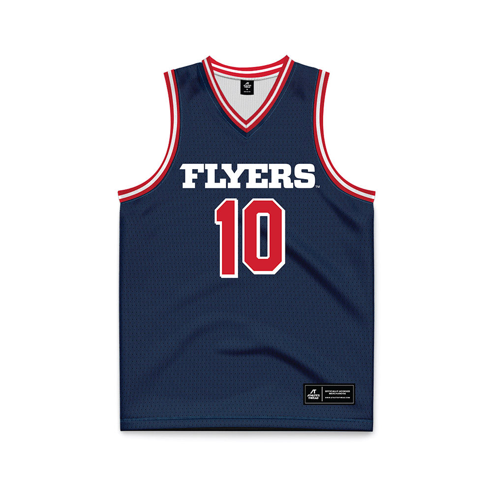 Dayton - NCAA Men's Basketball : Bryce Heard - Navy Basketball Jersey-0