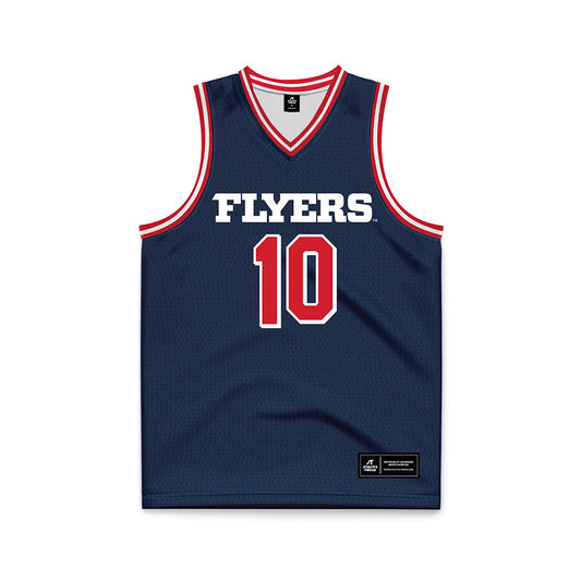 Dayton - NCAA Men's Basketball : Bryce Heard - Navy Basketball Jersey-0