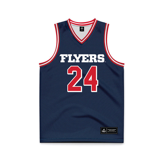 Dayton - NCAA Men's Basketball : Jacob Conner - Navy Basketball Jersey-0