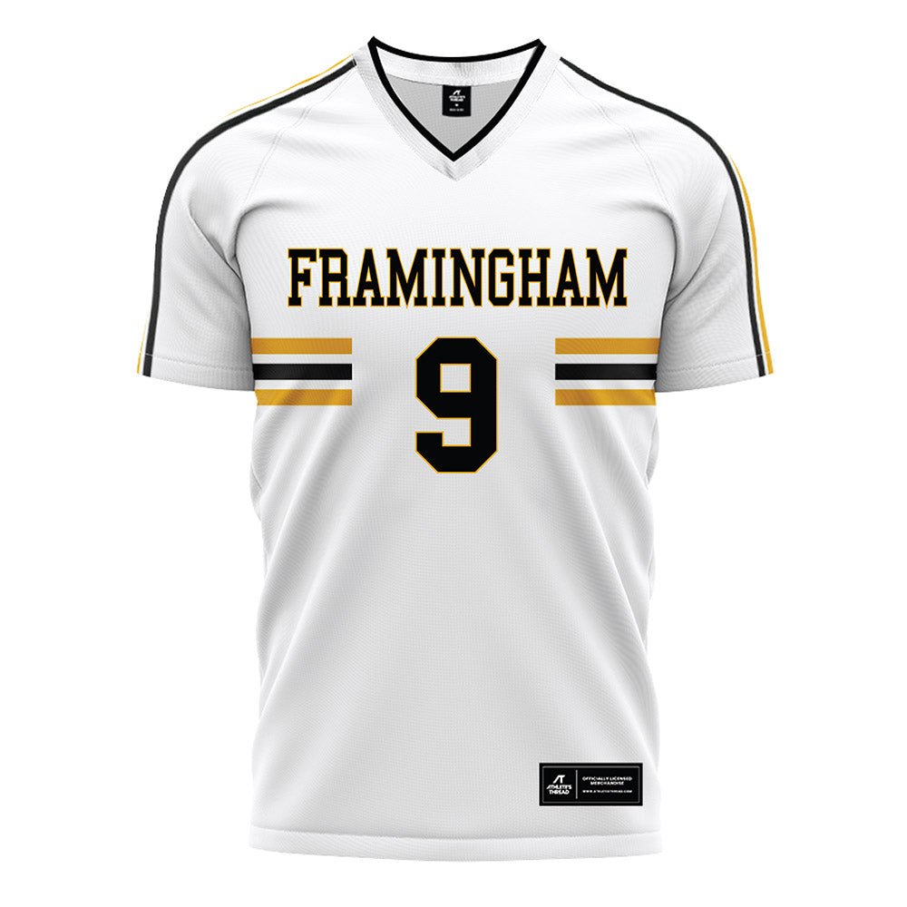 Framingham State - NCAA Women's Soccer : Tarynn Smith - White Soccer Jersey-0