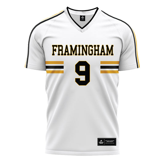 Framingham State - NCAA Women's Soccer : Tarynn Smith - White Soccer Jersey-0