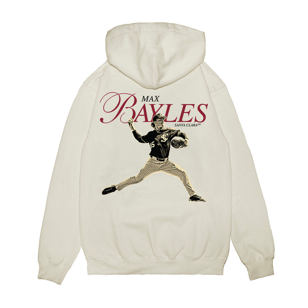 SCU - NCAA Baseball : Max Bayles - Legacy Premium Hooded Sweatshirt-1