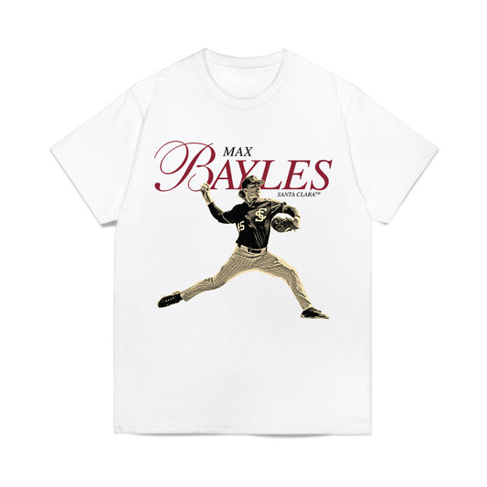 SCU - NCAA Baseball : Max Bayles - Legacy Comfort Colors T-Shirt-0