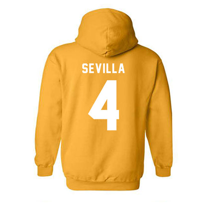 Idaho - NCAA Men's Basketball : Aidan Sevilla - VANDALS Hooded Sweatshirt-1