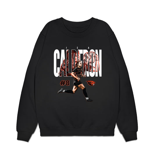 Oregon State - NCAA Women's Soccer : Isa Calderon - Graphic Premium Crewneck Sweatshirt-0