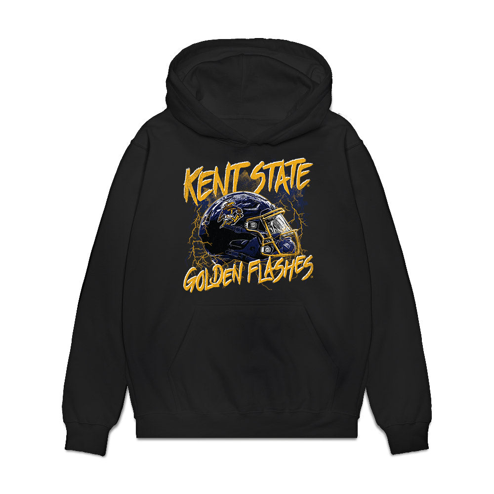 Kent State - NCAA Football : Vintage Football v1 Premium Hooded Sweatshirt-0