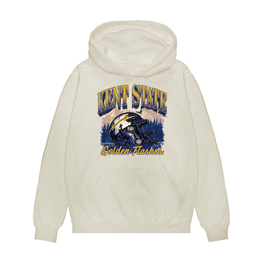 Kent State - NCAA Football : Vintage Football v2 Premium Hooded Sweatshirt-0