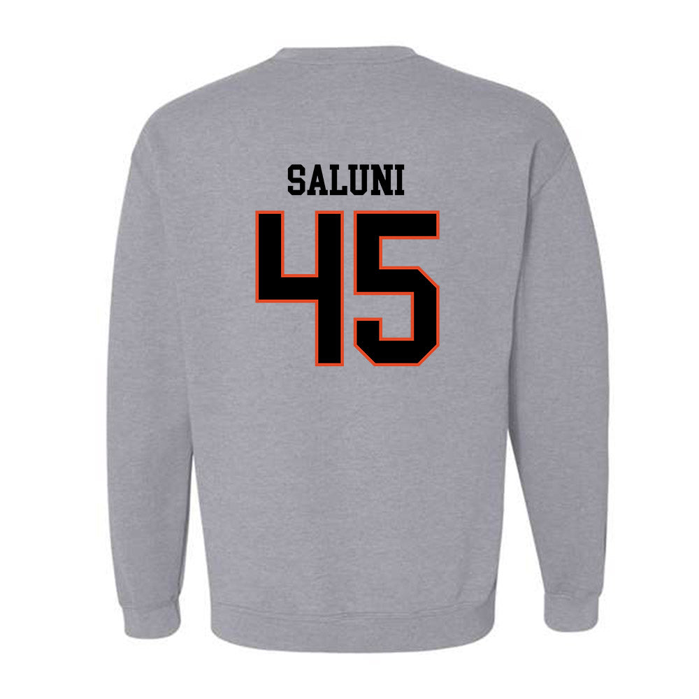 Oregon State - NCAA Football : Semisi Saluni - Classic Shersey Crewneck Sweatshirt-1