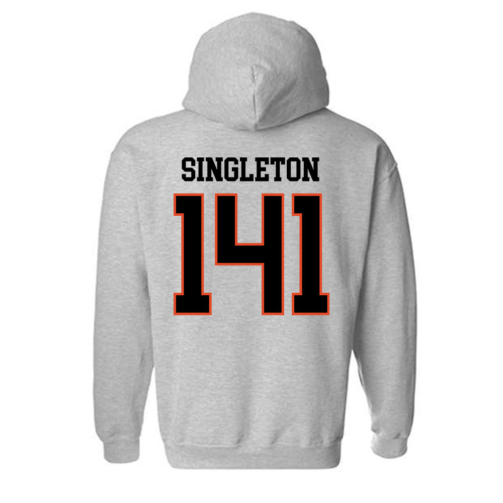 Oregon State - NCAA Wrestling : Nash Singleton - Classic Shersey Hooded Sweatshirt-1