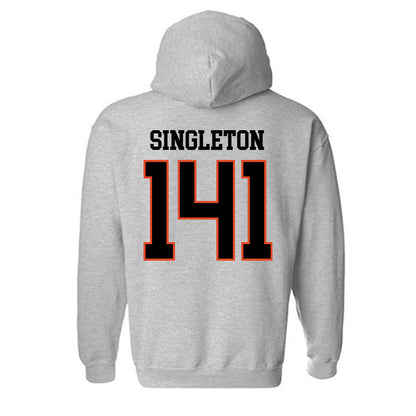 Oregon State - NCAA Wrestling : Nash Singleton - Classic Shersey Hooded Sweatshirt-1