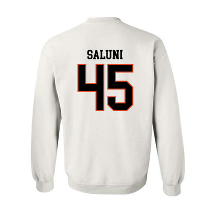 Oregon State - NCAA Football : Semisi Saluni - Classic Shersey Crewneck Sweatshirt-1
