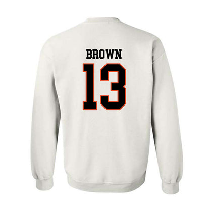 Oregon State - NCAA Football : Jeremiah Brown - Classic Shersey Crewneck Sweatshirt-1