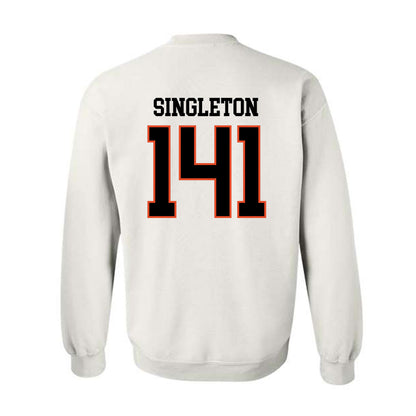 Oregon State - NCAA Wrestling : Nash Singleton - Classic Shersey Crewneck Sweatshirt-1