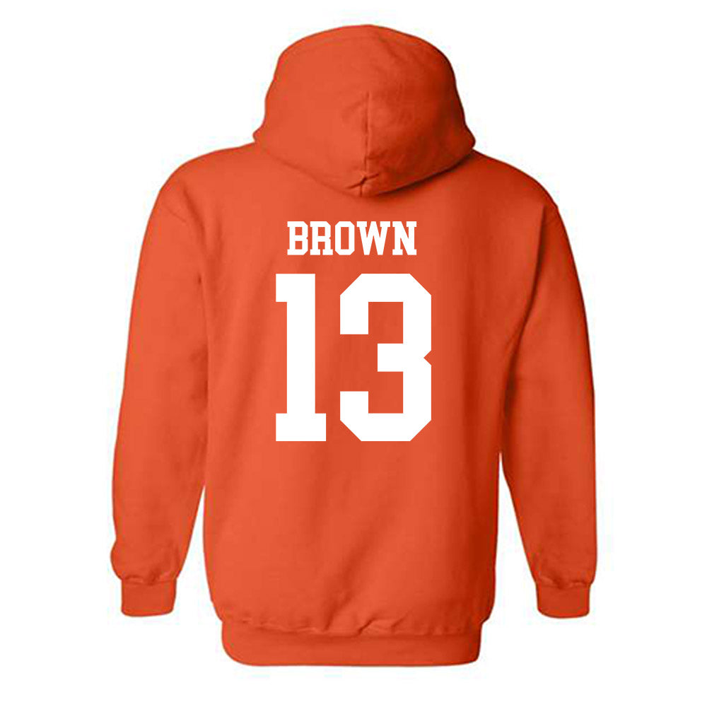 Oregon State - NCAA Football : Jeremiah Brown - Classic Shersey Hooded Sweatshirt-1