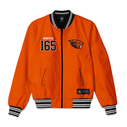 Oregon State - NCAA Wrestling : Sergio Montoya - Bomber Jacket-0