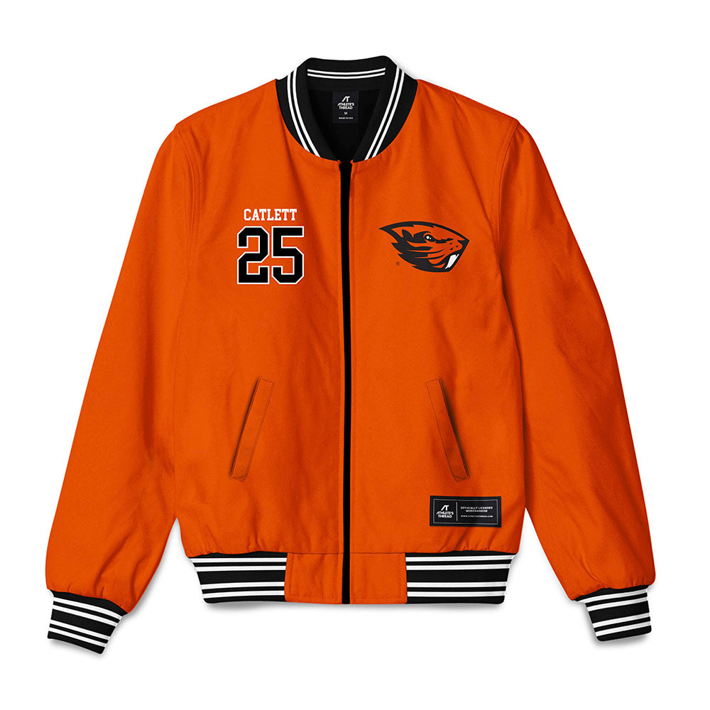 Oregon State - NCAA Men's Soccer : John Catlett - Bomber Jacket-0
