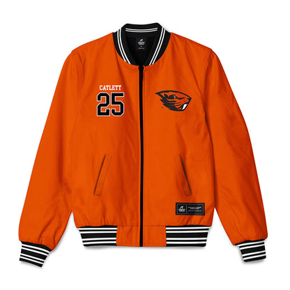 Oregon State - NCAA Men's Soccer : John Catlett - Bomber Jacket-0