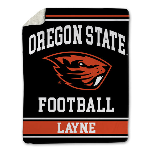 Oregon State - NCAA Football : Dylan Layne - Blanket-0
