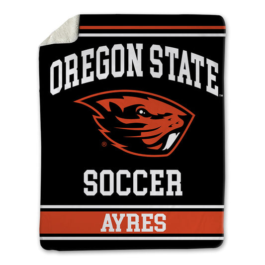Oregon State - NCAA Women's Soccer : Taylor Ayres - Blanket-0