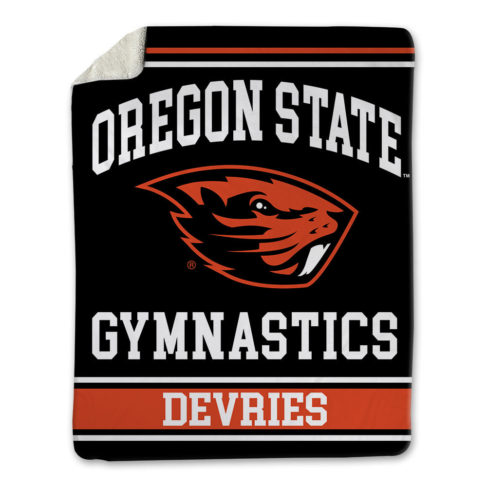 Oregon State - NCAA Women's Gymnastics : Taylor DeVries - Blanket-0