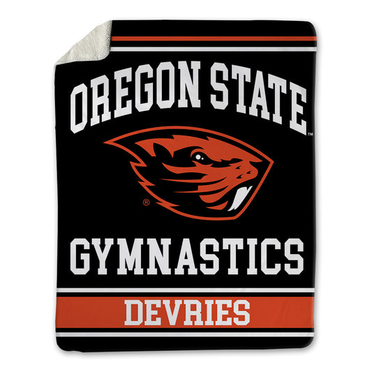 Oregon State - NCAA Women's Gymnastics : Taylor DeVries - Blanket-0