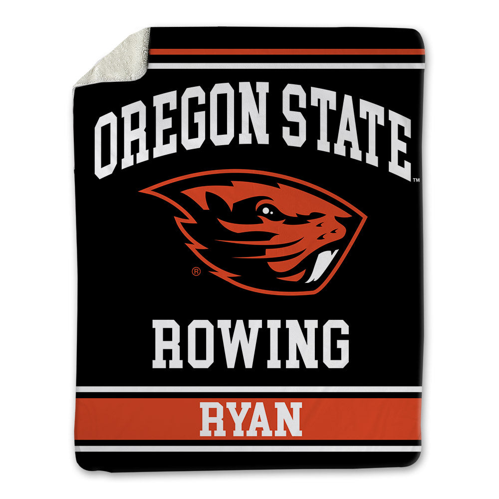 Oregon State - NCAA Women's Rowing : Fiona Ryan - Blanket-0