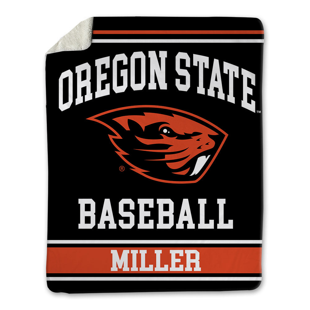 Oregon State - NCAA Baseball : Jace Miller - Blanket-0