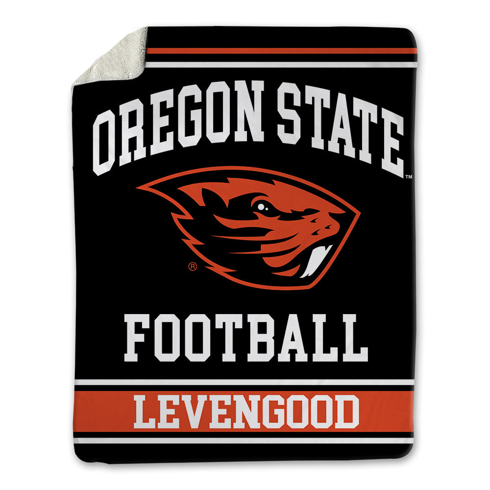Oregon State - NCAA Football : Luke Levengood - Blanket-0