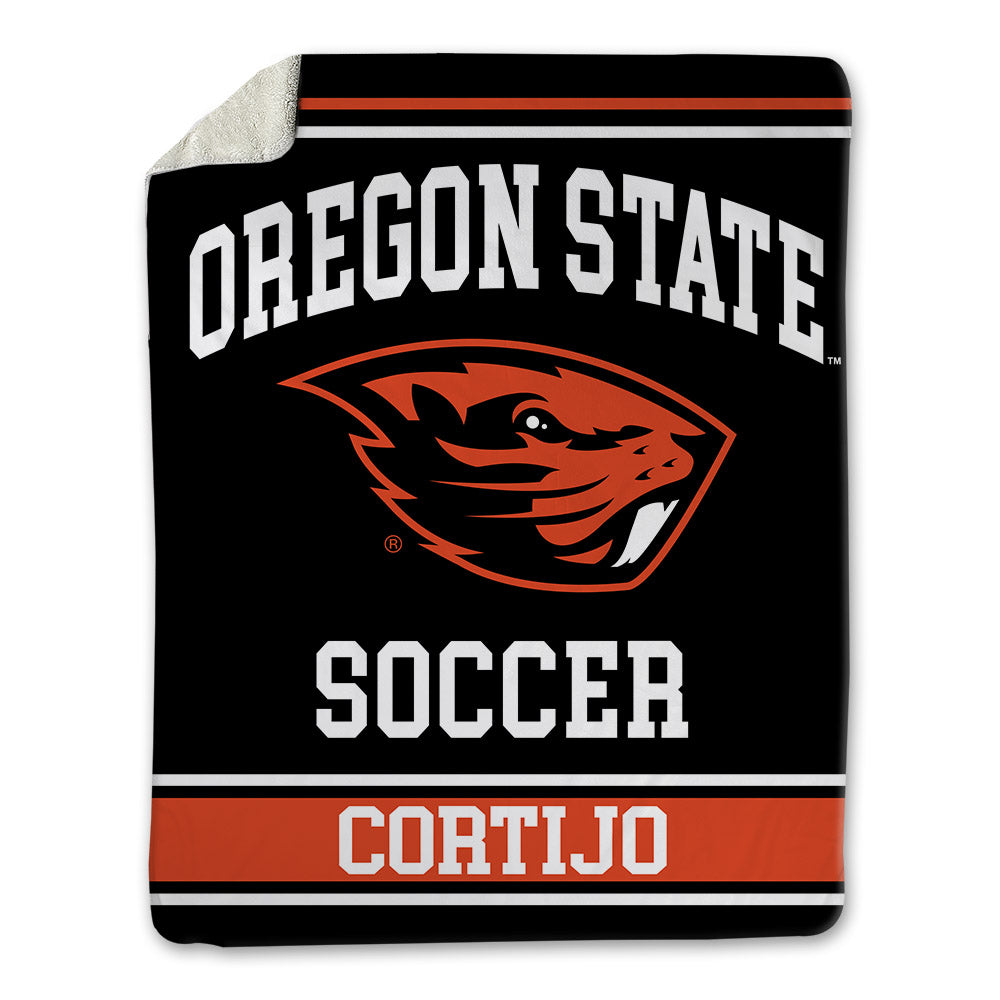 Oregon State - NCAA Men's Soccer : Fran Cortijo - Blanket-0