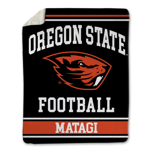 Oregon State - NCAA Football : Daniel Matagi - Blanket-0