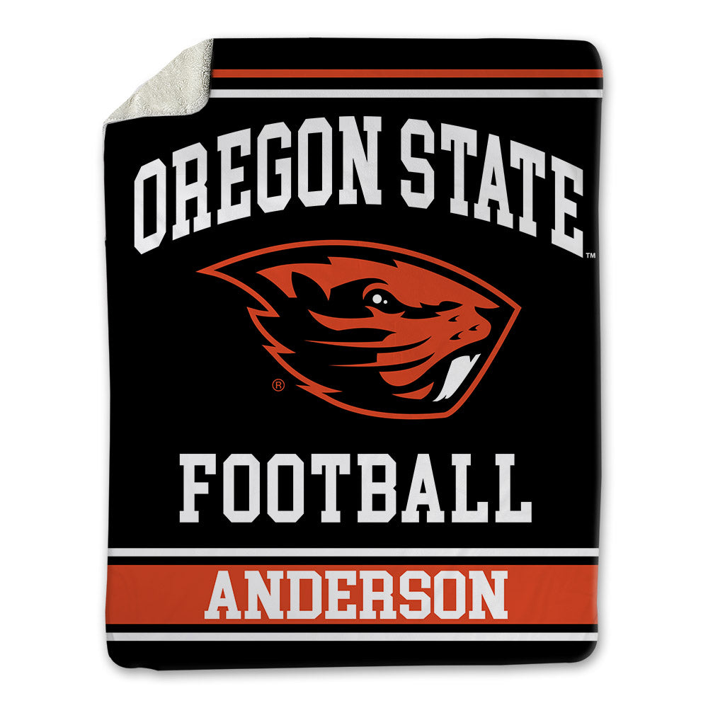 Oregon State - NCAA Football : Jacob Anderson - Blanket-0