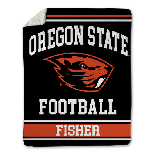Oregon State - NCAA Football : Niklas Fisher - Blanket-0