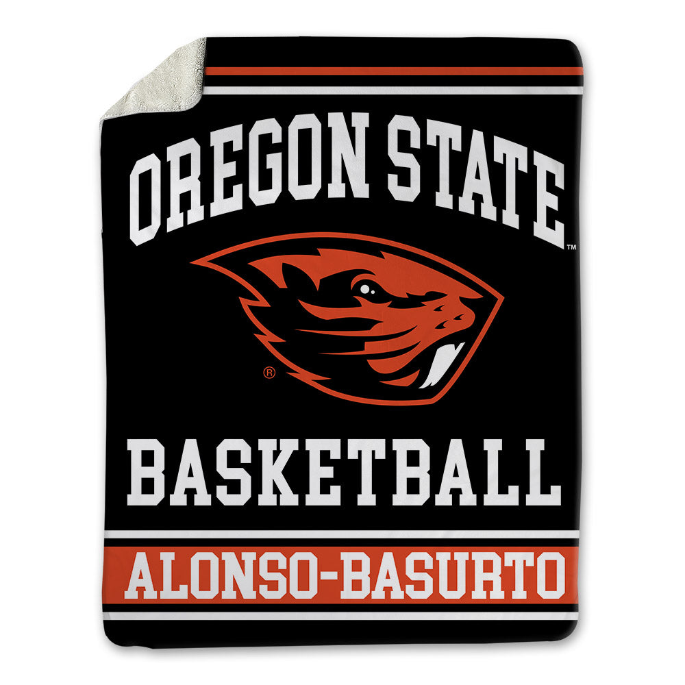 Oregon State - NCAA Women's Basketball : Lara Alonso-Basurto - Blanket-0