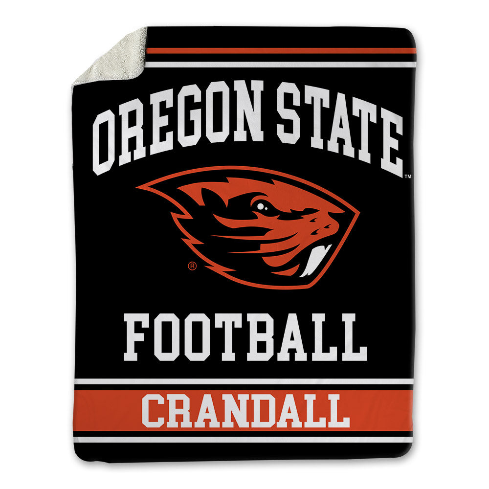Oregon State - NCAA Football : Trey Crandall - Blanket-0