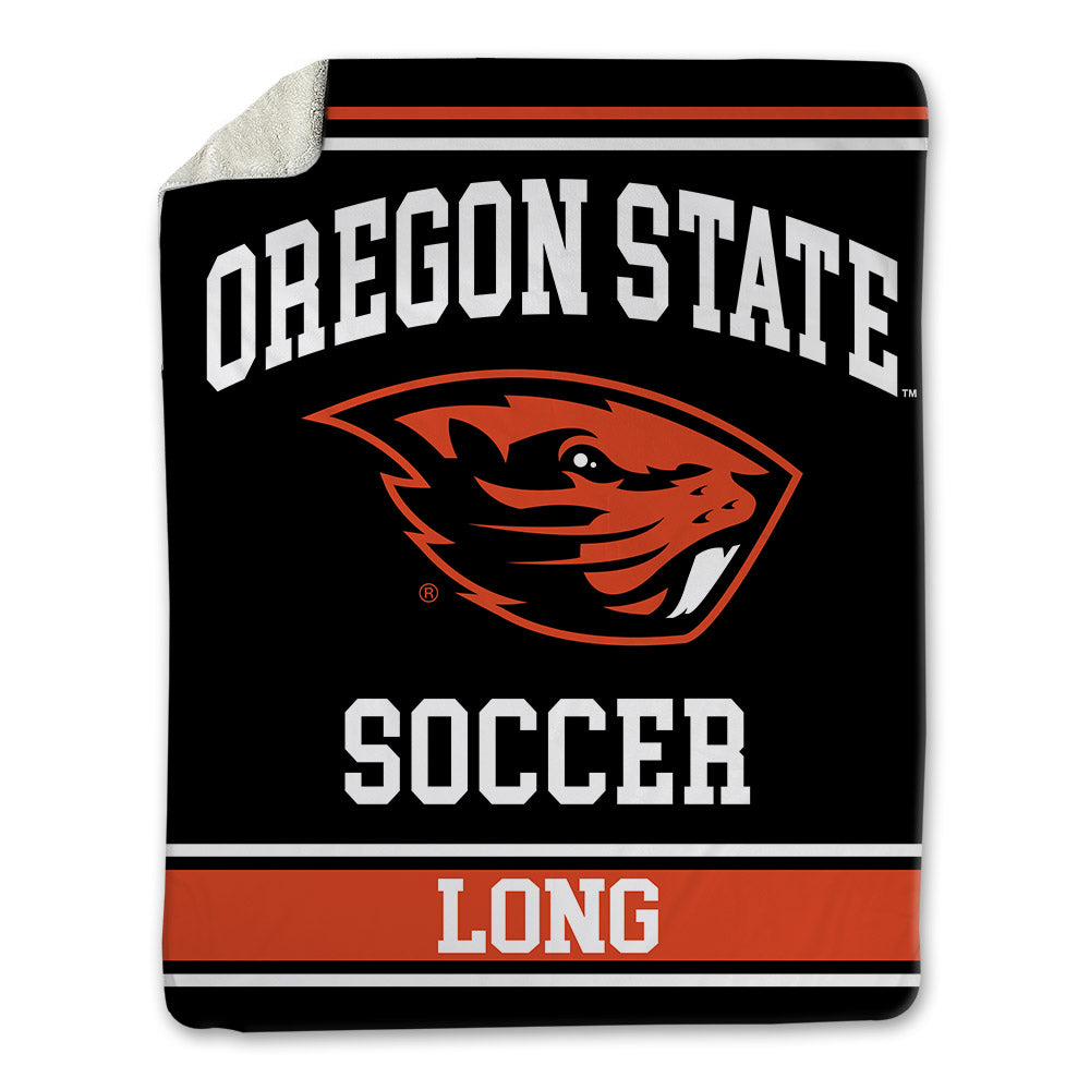 Oregon State - NCAA Women's Soccer : Morgan Long - Blanket-0