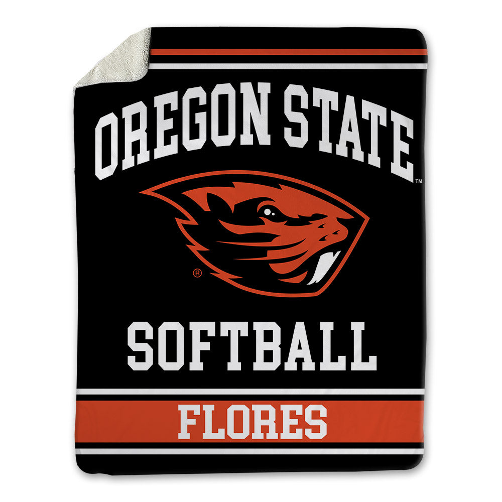 Oregon State - NCAA Softball : Justice Flores - Blanket-0