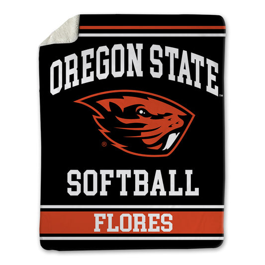Oregon State - NCAA Softball : Justice Flores - Blanket-0