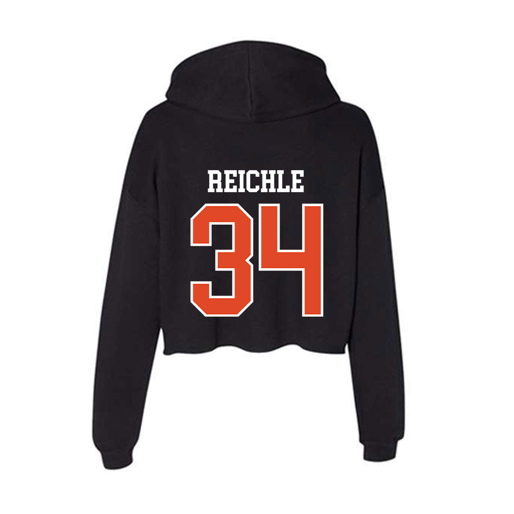 Oregon State - NCAA Football : Jake Reichle - Women's Crop Fleece Hoodie-1