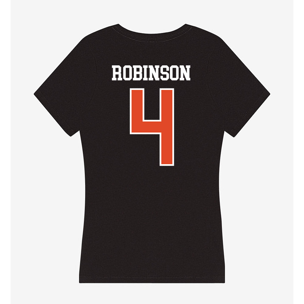 Oregon State - NCAA Football : Jaden Robinson - Women's V-Neck T-Shirt-1